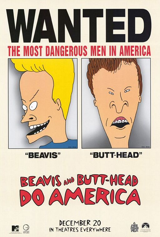 Imagem do Poster do filme 'Beavis e Butt-Head Detonam a América (Beavis And Butt-head Do America)'