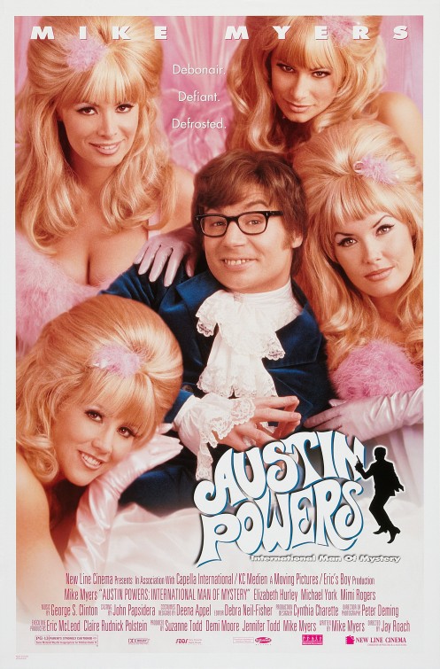 Imagem do Poster do filme 'Austin Powers: 000 - Um Agente Nada Discreto (Austin Powers: International Man Of Mystery)'