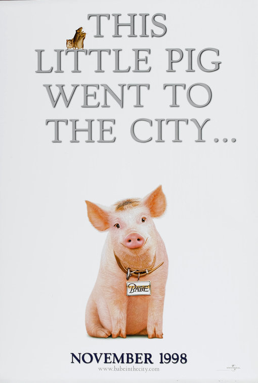 Imagem do Poster do filme 'Babe, o Porquinho Atrapalhado na Cidade (Babe: Pig in the City)'
