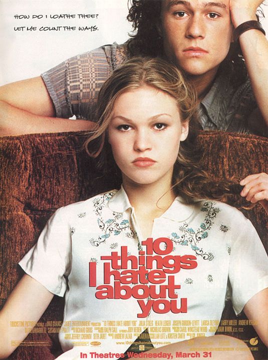 Imagem do Poster do filme '10 Coisas que Eu Odeio em Você (10 Things I Hate About You)'
