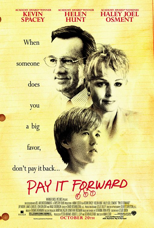 Imagem do Poster do filme 'A CORRENTE DO BEM (Pay it Forward)'