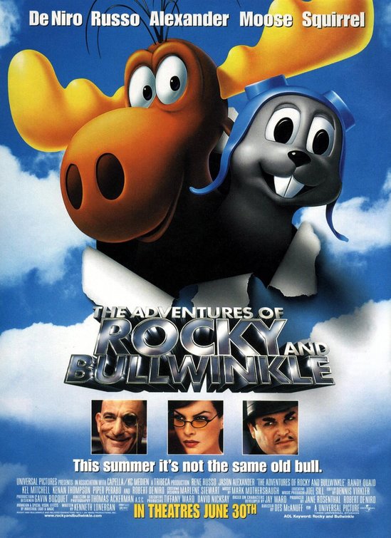 Imagem do Poster do filme 'As Aventuras de Alceu e Dentinho (The Adventures of Rocky and Bullwinkle)'
