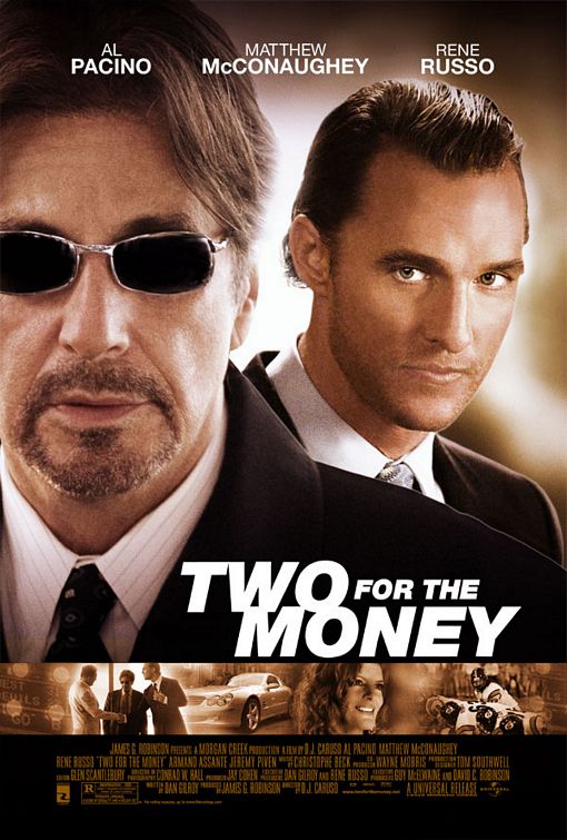 Imagem do Poster do filme 'Tudo por Dinheiro (Two For the Money)'