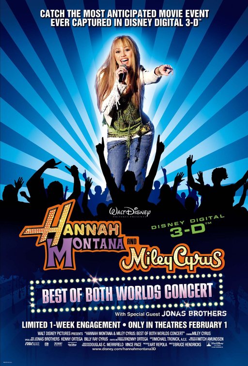 Imagem do Poster do filme 'Hannah Montana e Miley Cyrus - Show: O Melhor dos Dois Mundos (Hannah Montana/Miley Cyrus: Best of Both Worlds Concert)'