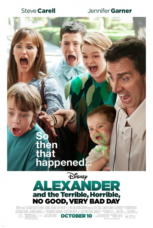 Imagem do Poster do filme 'Alexandre e o Dia Terrivel, Horrível, Espantoso e Horroroso (Alexander and the Terrible, Horrible, No Good, Very Bad Day)'