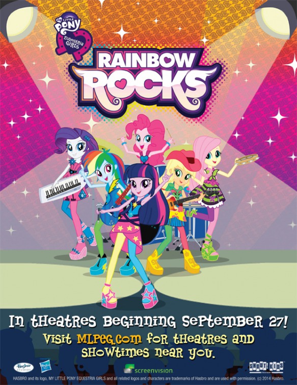 Imagem do Poster do filme 'My Little Pony: Equestria Girls - Rainbow Rocks'