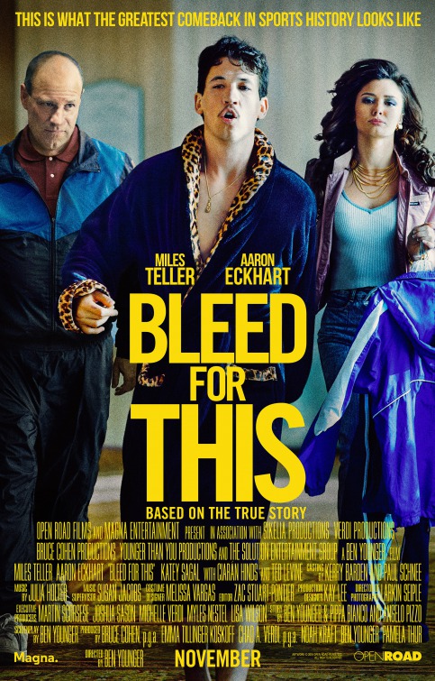 Imagem do Poster do filme 'Sangue Pela Glória (Bleed for This)'
