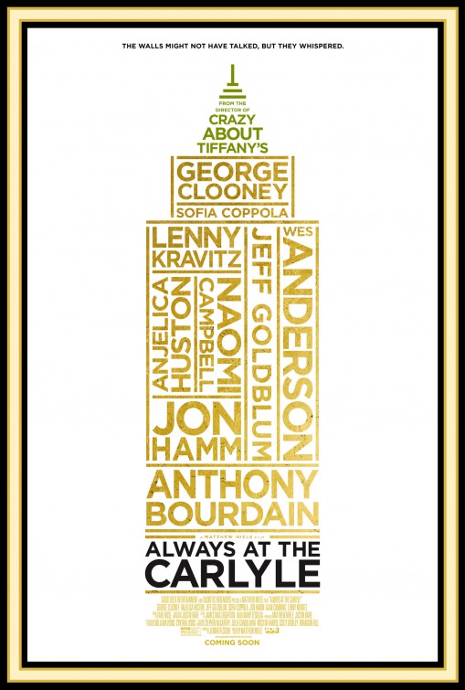 Imagem do Poster do filme 'Always at The Carlyle'