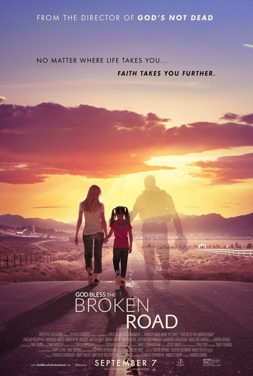 Imagem do Poster do filme 'Com Deus no Caminho (God Bless the Broken Road)'