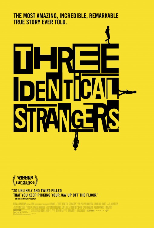 Imagem do Poster do filme 'Três Estranhos Idênticos (Three Identical Strangers)'