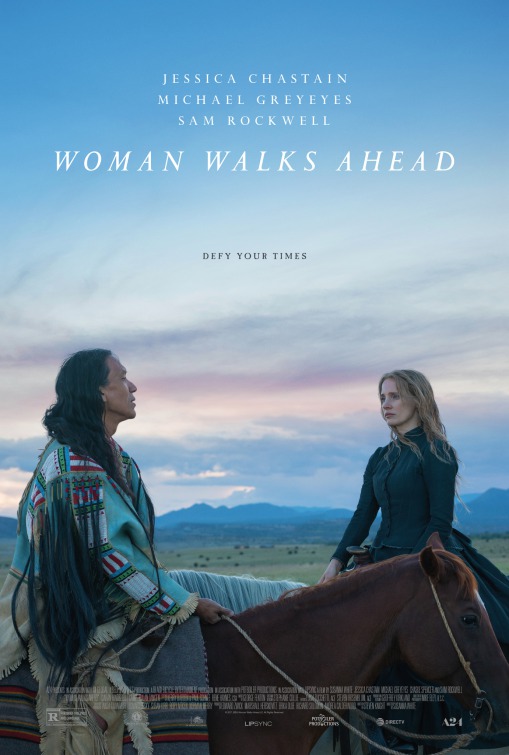 Imagem do Poster do filme 'Uma Mulher Exemplar (Woman Walks Ahead)'