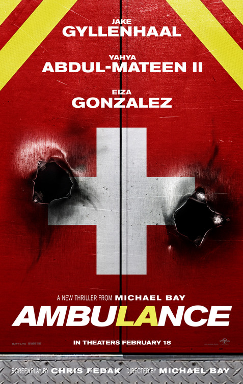 Imagem do Poster do filme 'Ambulância - Um Dia de Crime (Ambulance)'
