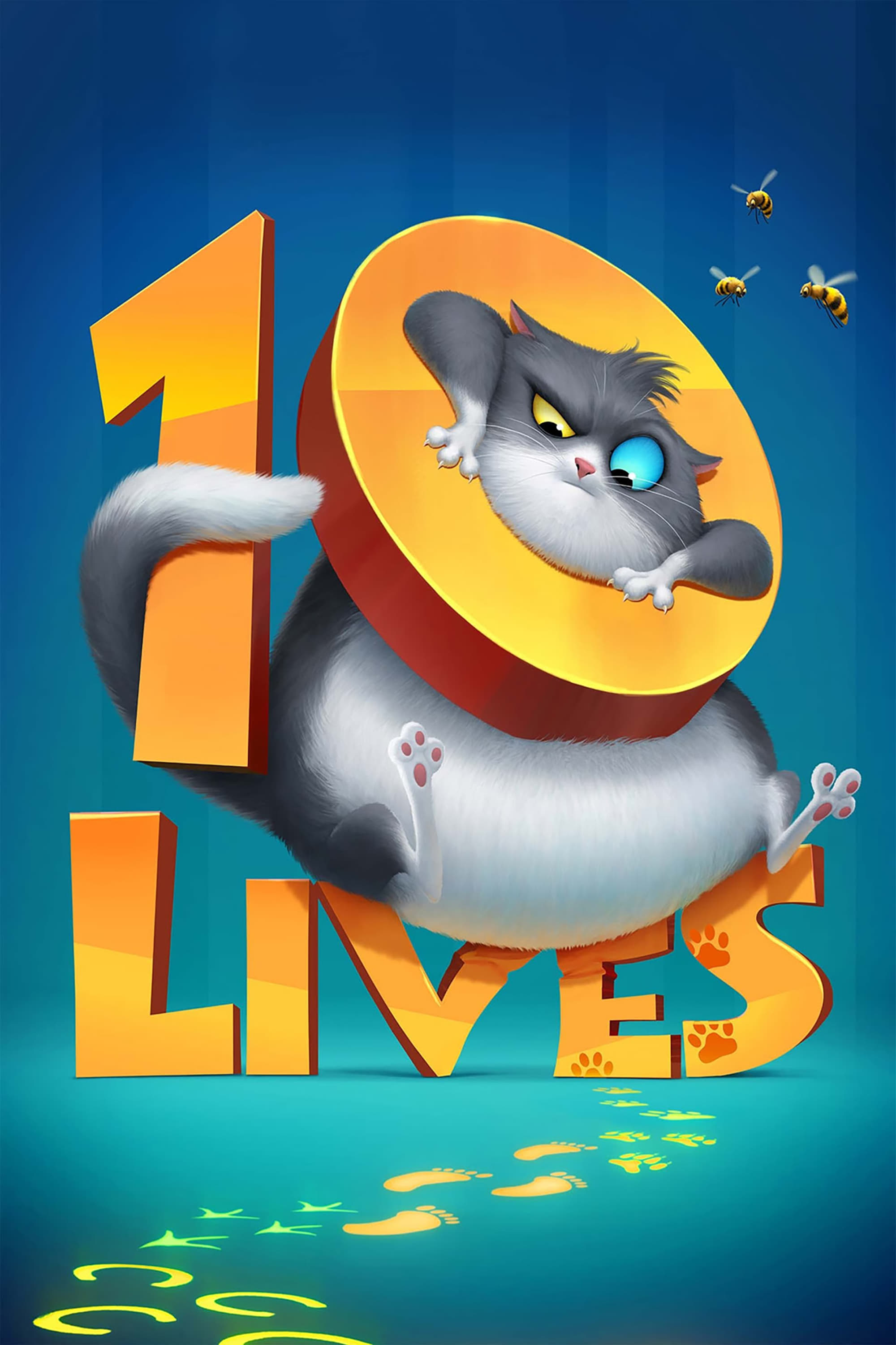 Imagem do Poster do filme 'Um Gato de Sorte (10 Lives)'